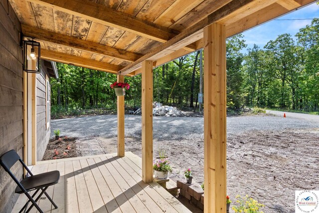 Gardiner Rd, Edwards, MO 65326 - view of wooden deck