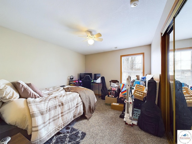 113 SE 1171st Rd, Knob Noster, MO 65336 - carpeted bedroom featuring ceiling fan
