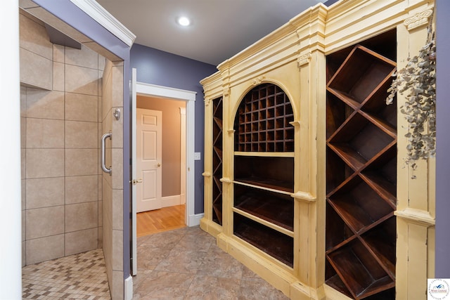 1114 W Broadway Blvd, Sedalia, MO 65301 - wine cellar with baseboards and recessed lighting