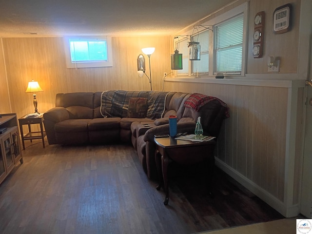 30512 S Hess Rd, Harrisonville, MO 64701 - living area with wood finished floors and wooden walls