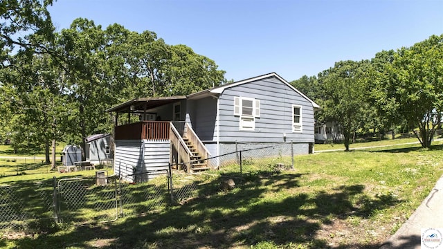 715 Hickory St, Warsaw, MO 65355 - view of front of house with stairway
