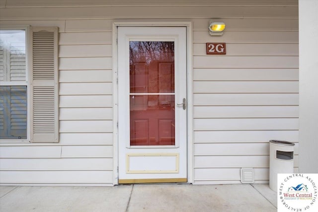 view of entrance to property