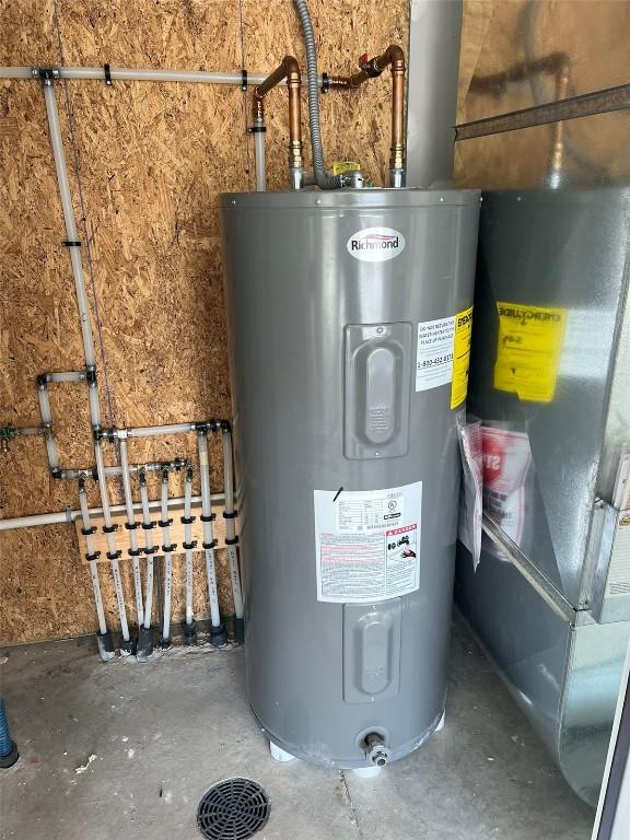 utilities with electric water heater