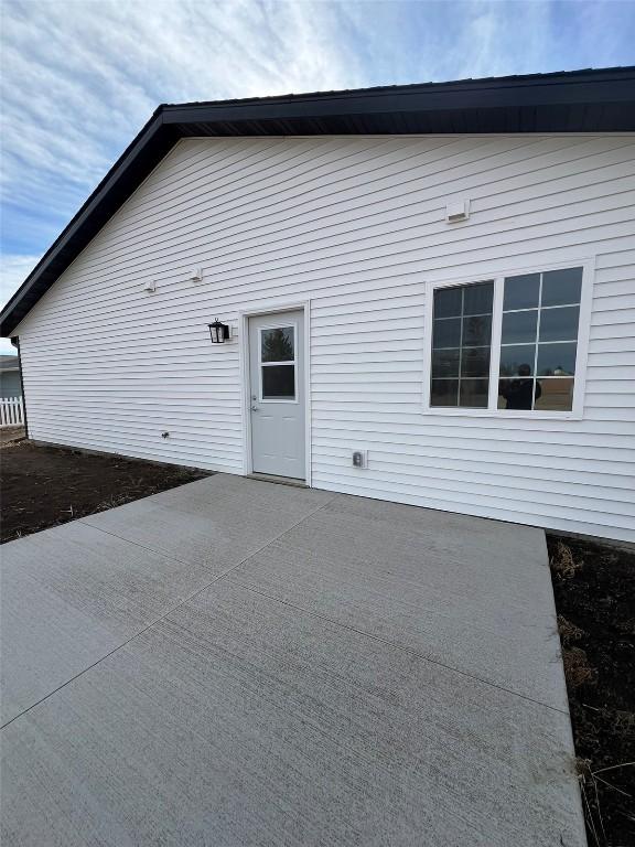 back of house featuring a patio area