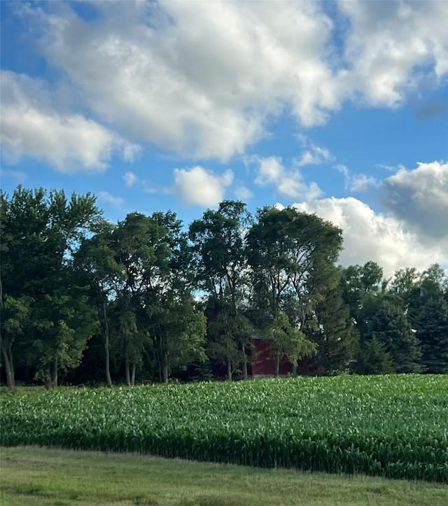 exterior space with a rural view