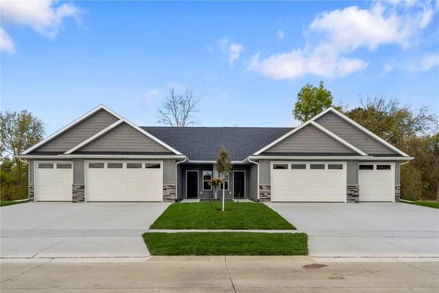 craftsman-style house with a garage