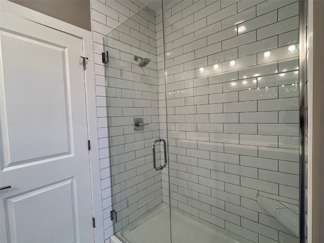 bathroom with walk in shower