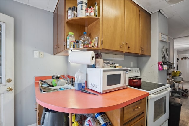 kitchen featuring white appliances