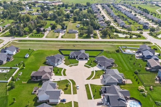 bird's eye view with a residential view