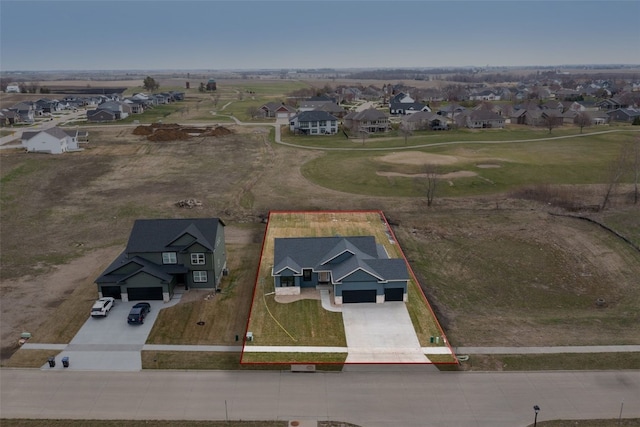 drone / aerial view featuring a residential view