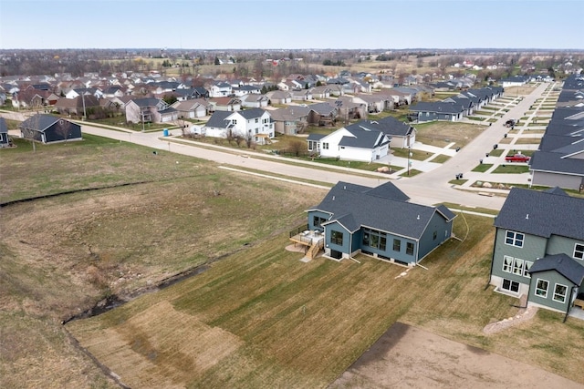 drone / aerial view with a residential view