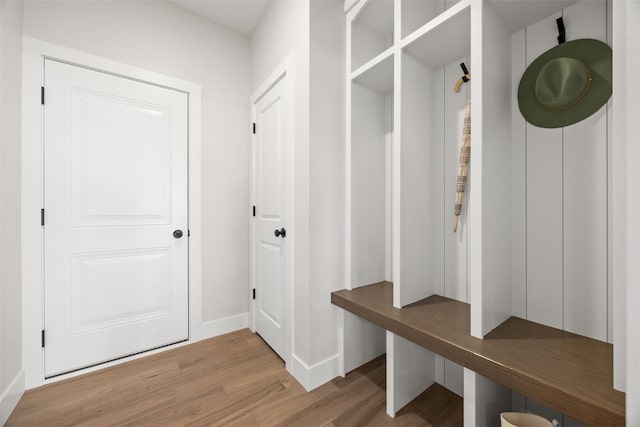 1519 Cardinal Dr, Fairfax, IA 52228 - mudroom with light wood-style flooring and baseboards