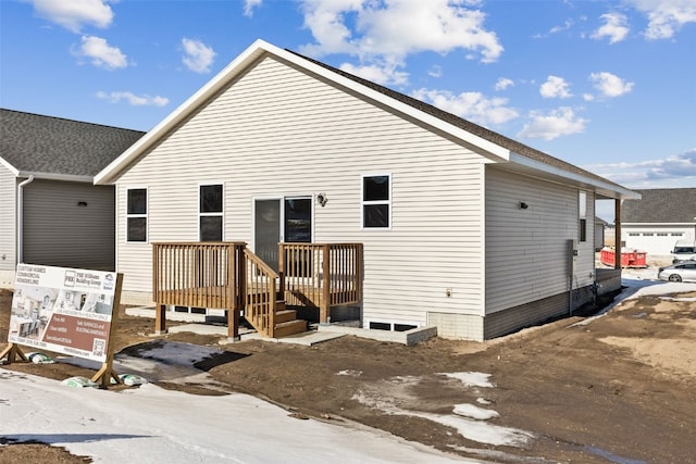 view of rear view of property