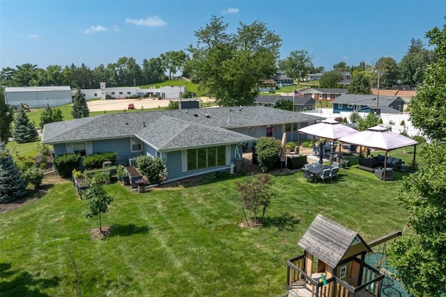 birds eye view of property