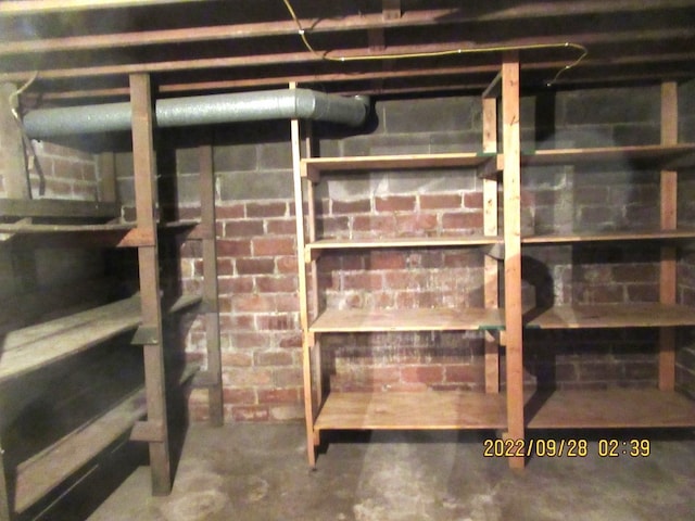 view of basement