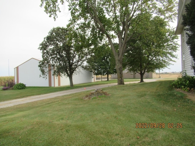 exterior space with a lawn