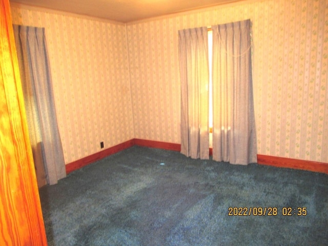 view of carpeted empty room