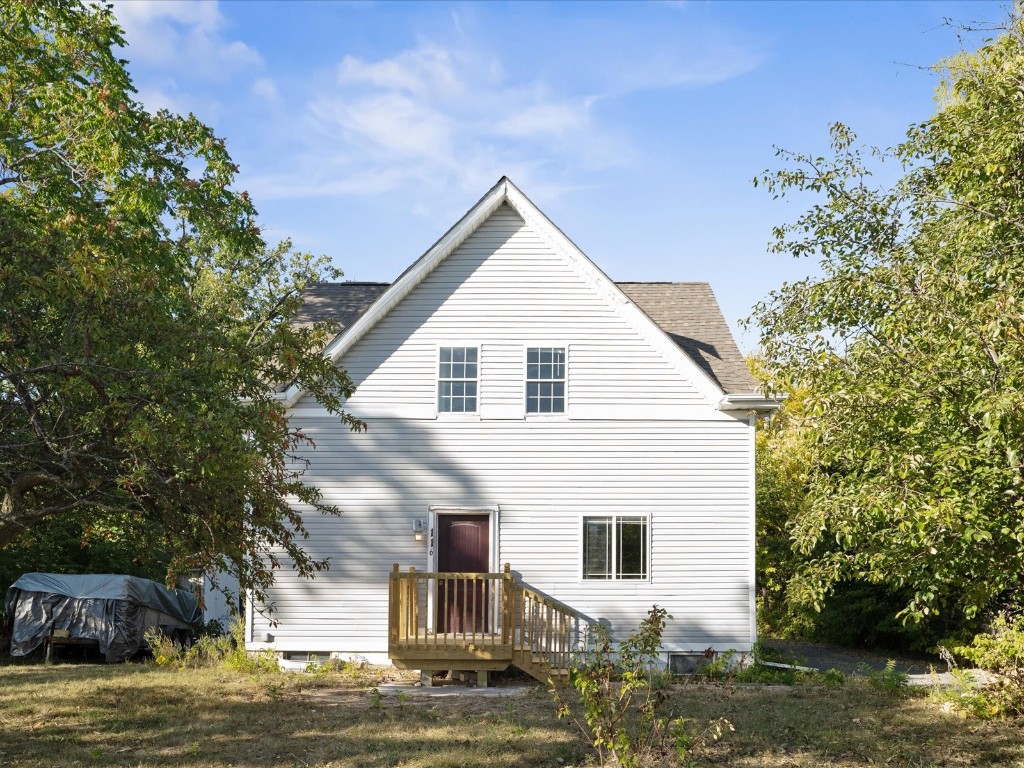 view of rear view of property