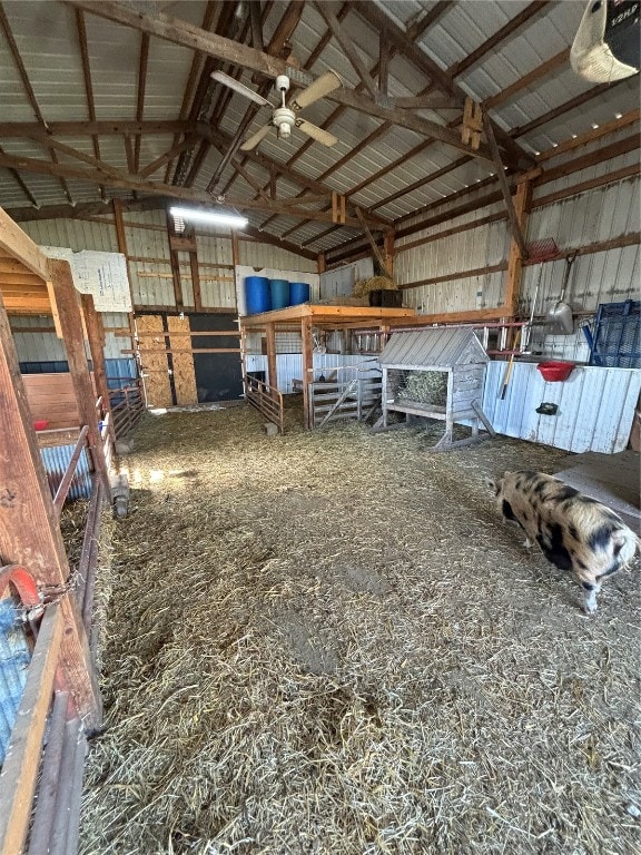 view of horse barn