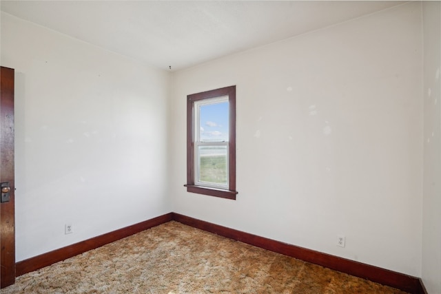 empty room with carpet floors