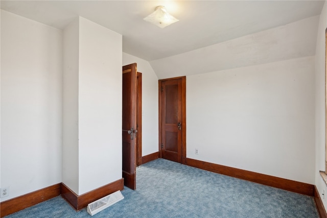 interior space featuring lofted ceiling