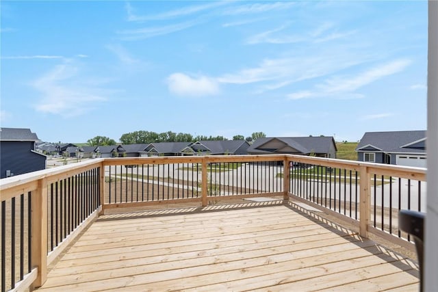 deck featuring a residential view