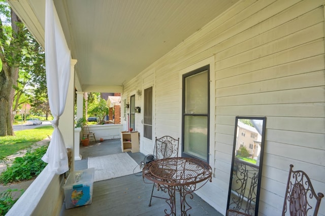 view of patio with covered porch