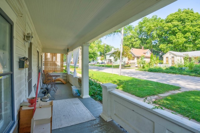 view of patio with covered porch