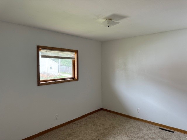 view of carpeted empty room