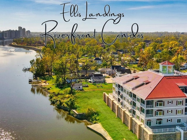 1871 Ellis Blvd NW Unit 202, Cedar Rapids, IA 52405 - drone / aerial view of a large body of water