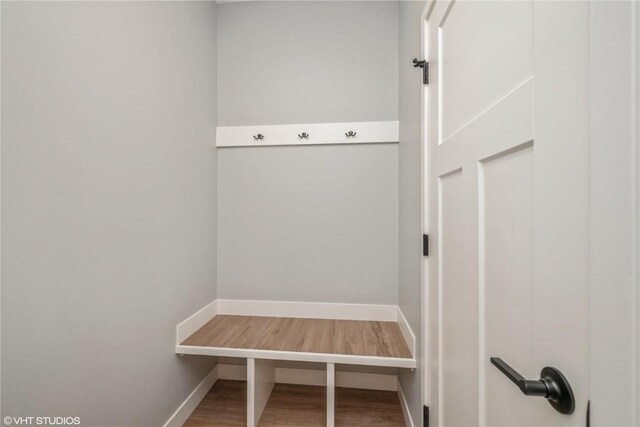 2734 Rookwood Ln, Marion, IA 52302 - mudroom with baseboards and wood finished floors