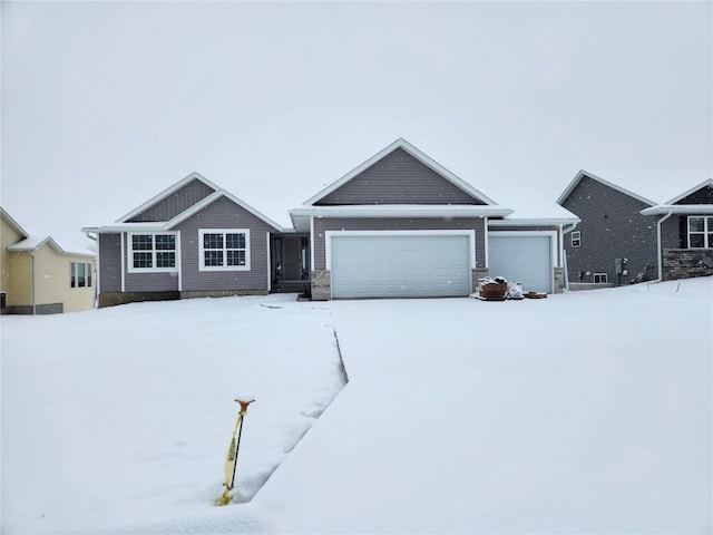 view of front of house featuring a garage