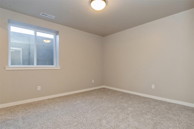 view of carpeted empty room