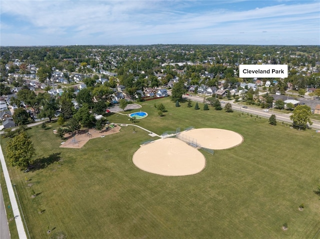 birds eye view of property