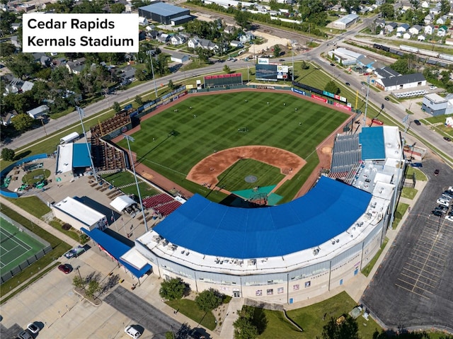 birds eye view of property