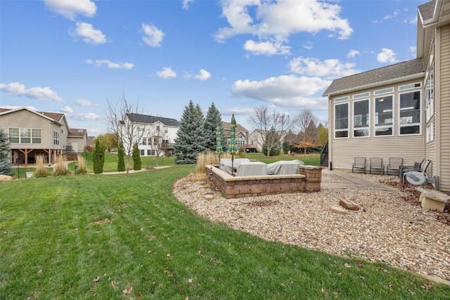 view of yard with a patio