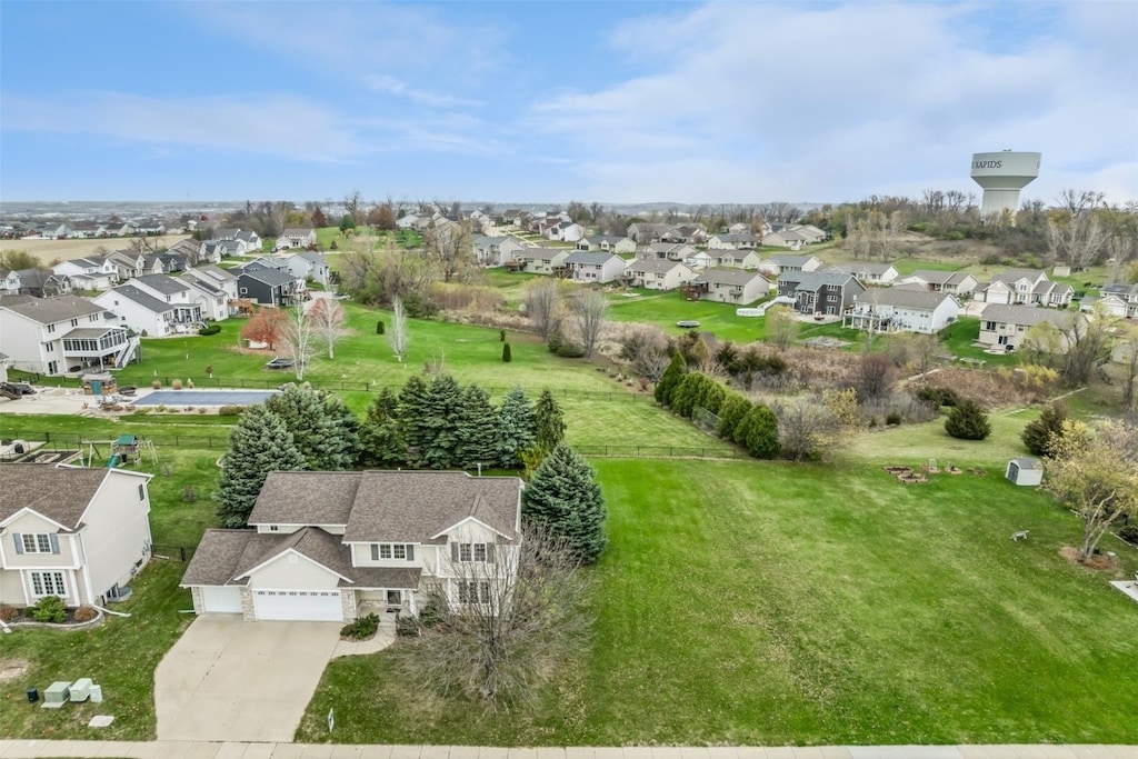 birds eye view of property