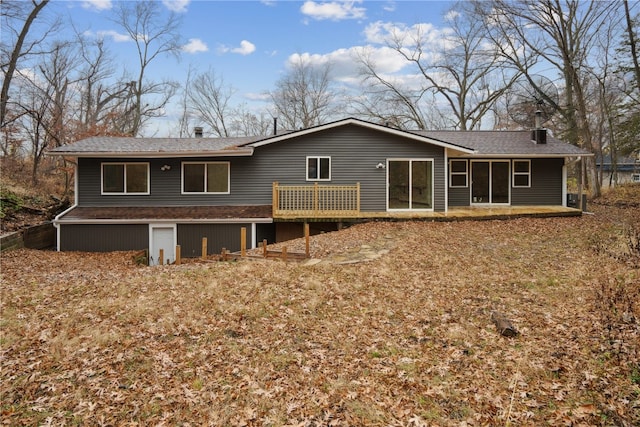 view of rear view of property