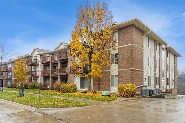 view of property featuring central AC