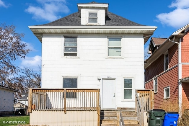 view of rear view of property