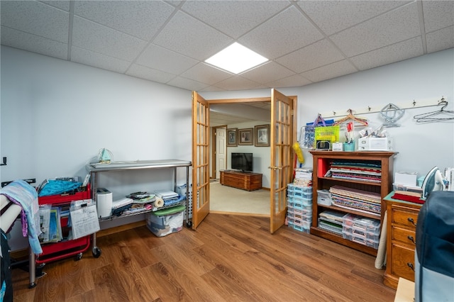 interior space with french doors