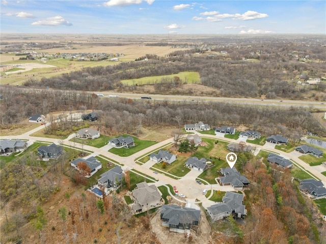 3037 Dell Ridge Ct, Hiawatha, IA 52233 - aerial view of property's location with nearby suburban area