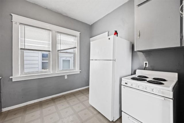 kitchen featuring white appliances