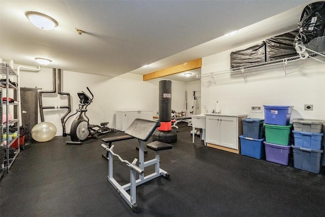 view of exercise room