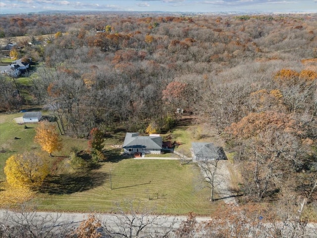 drone / aerial view featuring a rural view