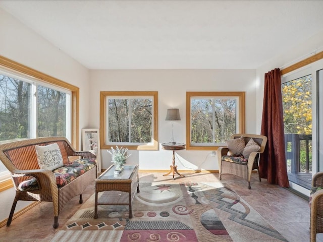 view of sunroom / solarium