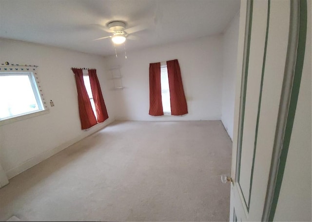 view of carpeted empty room