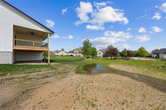 1596 Connection Ave, Marion, IA 52302 - view of yard featuring ceiling fan and a residential view