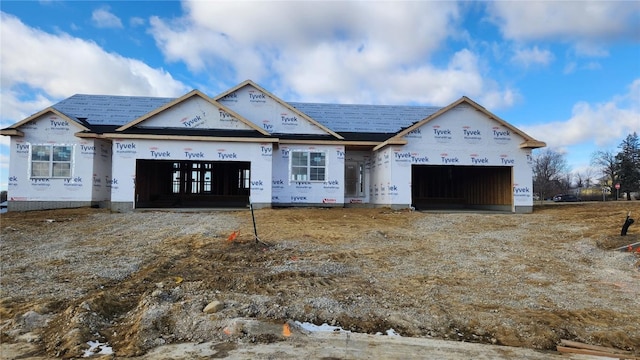 view of unfinished property