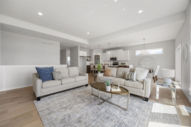 332 Quiver Ct, Marion, IA 52302 - living room with light wood-type flooring and recessed lighting